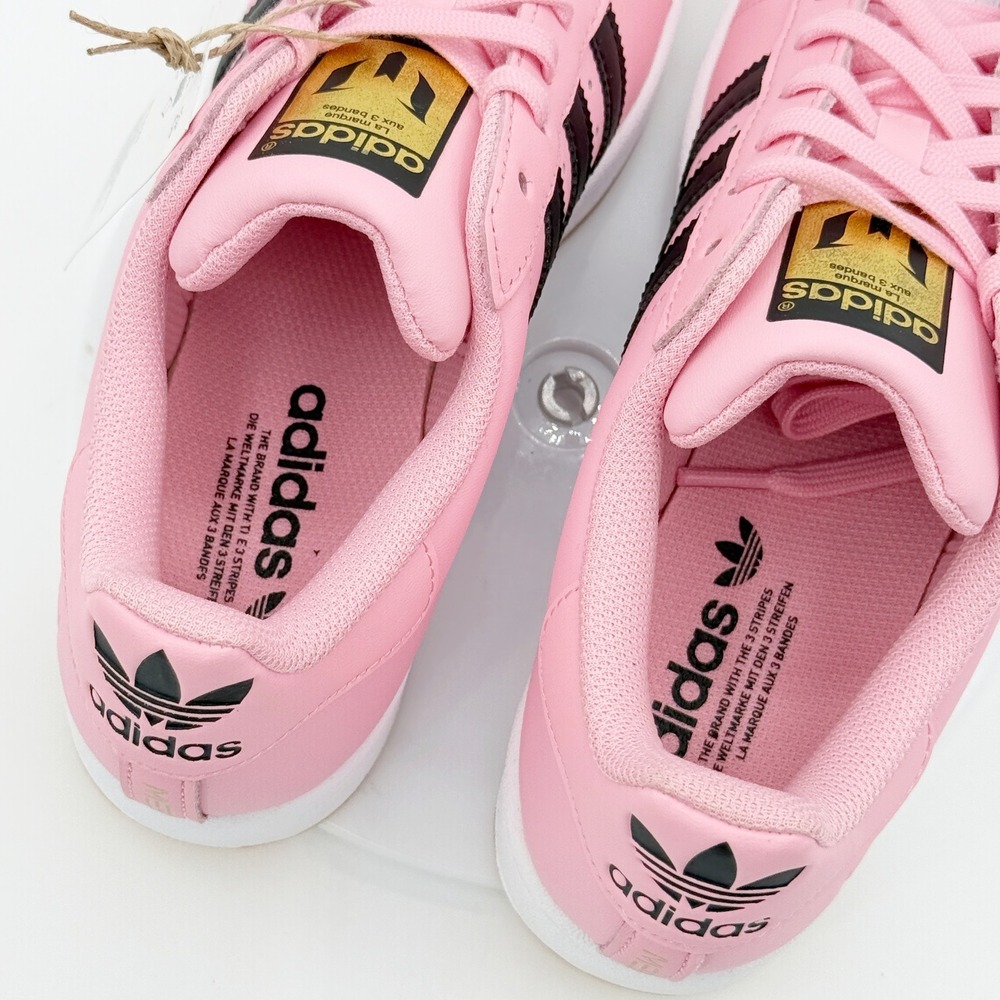 Adidas Superstar Messi Mens Size 6 Pink Black White Sneakers JR1520 NEW - Picture 9 of 11